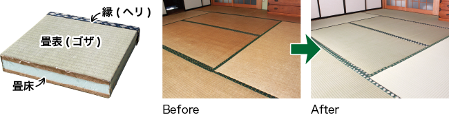 畳表替え写真